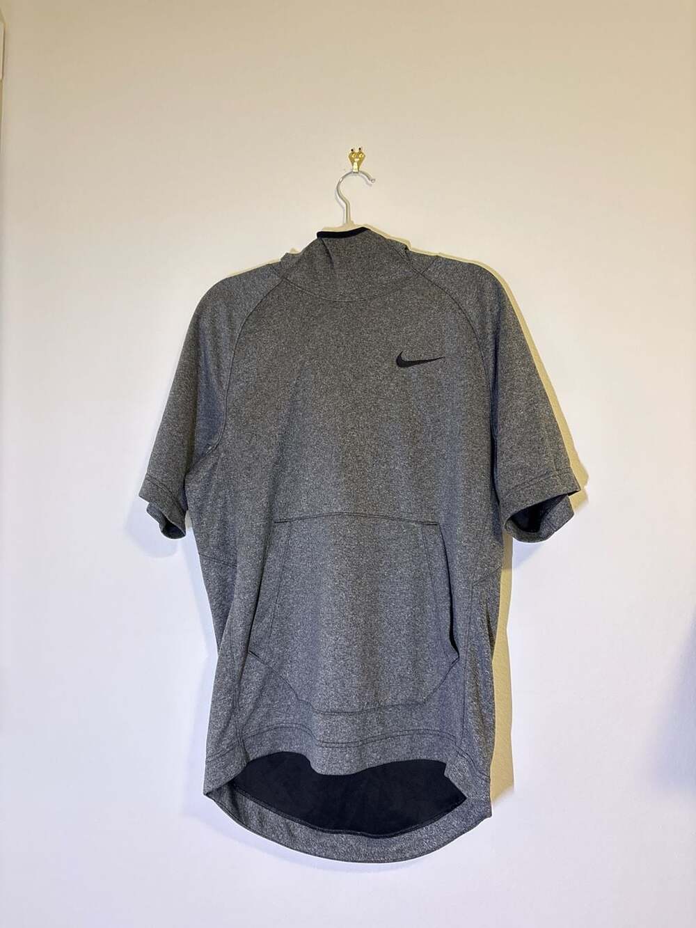 Nike Short Sleeve Scuba Pullover Hoodie Grey